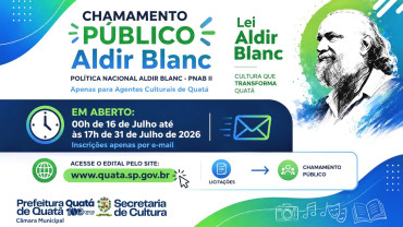 Foto 1: De 00h de 16 de julho de 2026 até às 17h de 31 de julho de 2026
