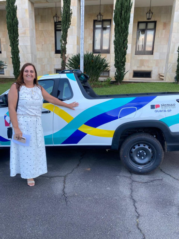 Foto 11: Quatá é contemplada com veículo 0km para o Fundo Social - Programa Equipagem, em evento no Palácio dos Bandeirantes