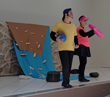 Foto 16: Peça teatral realizada em Quatá conscientiza alunos sobre a importância dos rios e das mudanças climáticas