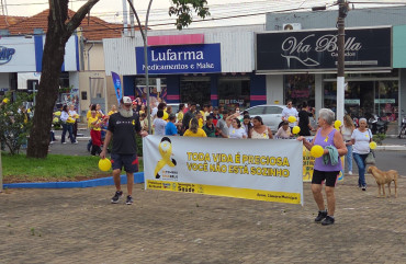 Foto 14: Setembro Amarelo: Secretaria de Saúde, por meio do CAPS I de Quatá, promove ação pela valorização da vida