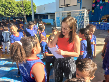 Foto 29: Ação educativa em combate e Dengue e o Escorpião