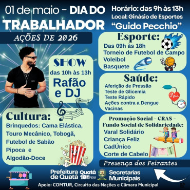 Foto 1: Comemoração em homenagem aos TRABALHADORES