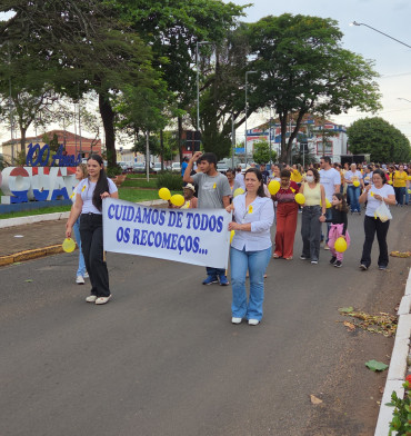 Foto 37: Setembro Amarelo: Secretaria de Saúde, por meio do CAPS I de Quatá, promove ação pela valorização da vida