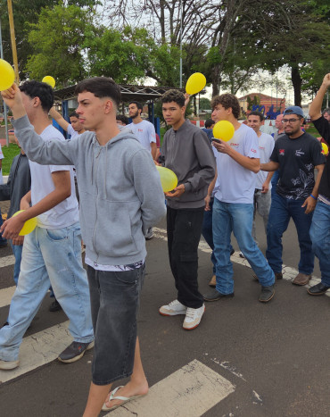 Foto 5: Setembro Amarelo: Secretaria de Saúde, por meio do CAPS I de Quatá, promove ação pela valorização da vida