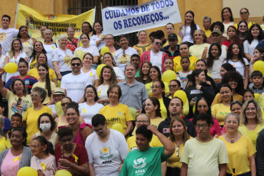 Foto 50: Setembro Amarelo: Secretaria de Saúde, por meio do CAPS I de Quatá, promove ação pela valorização da vida